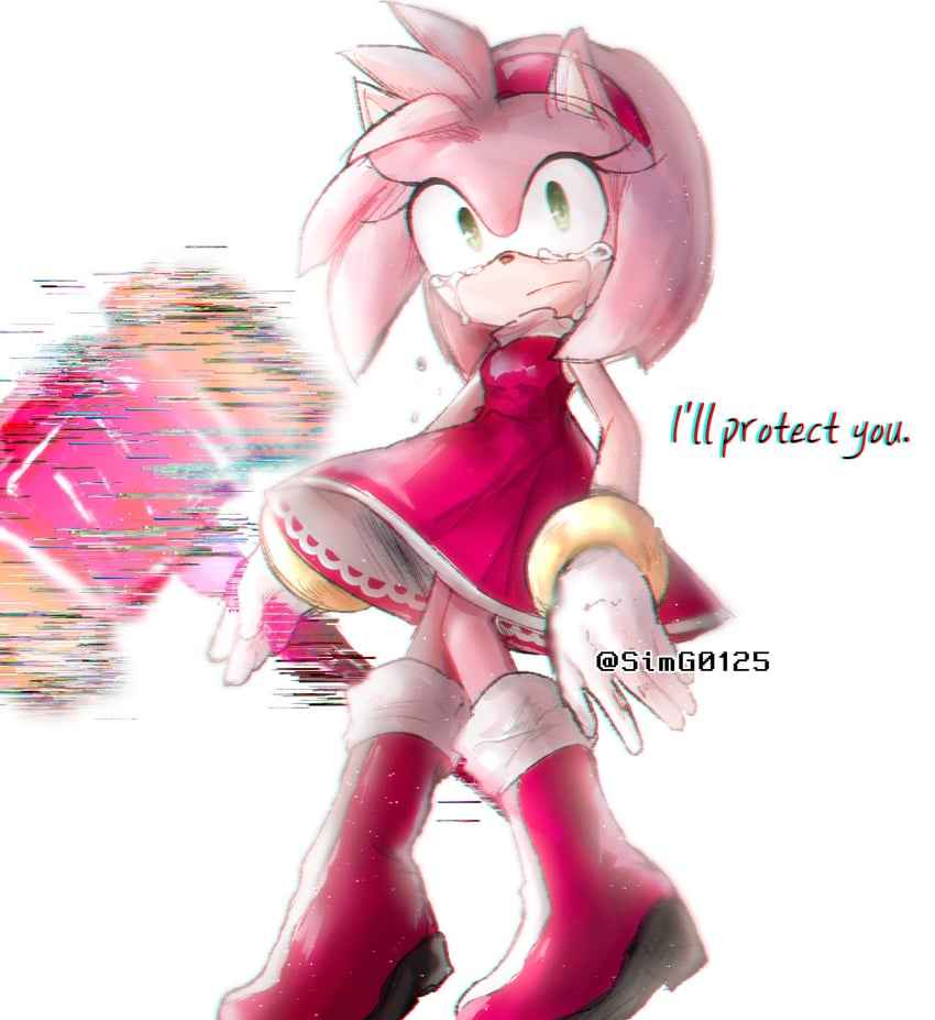 amy rose (sonic and 1 more) drawn by shapam_(zeepgalae)