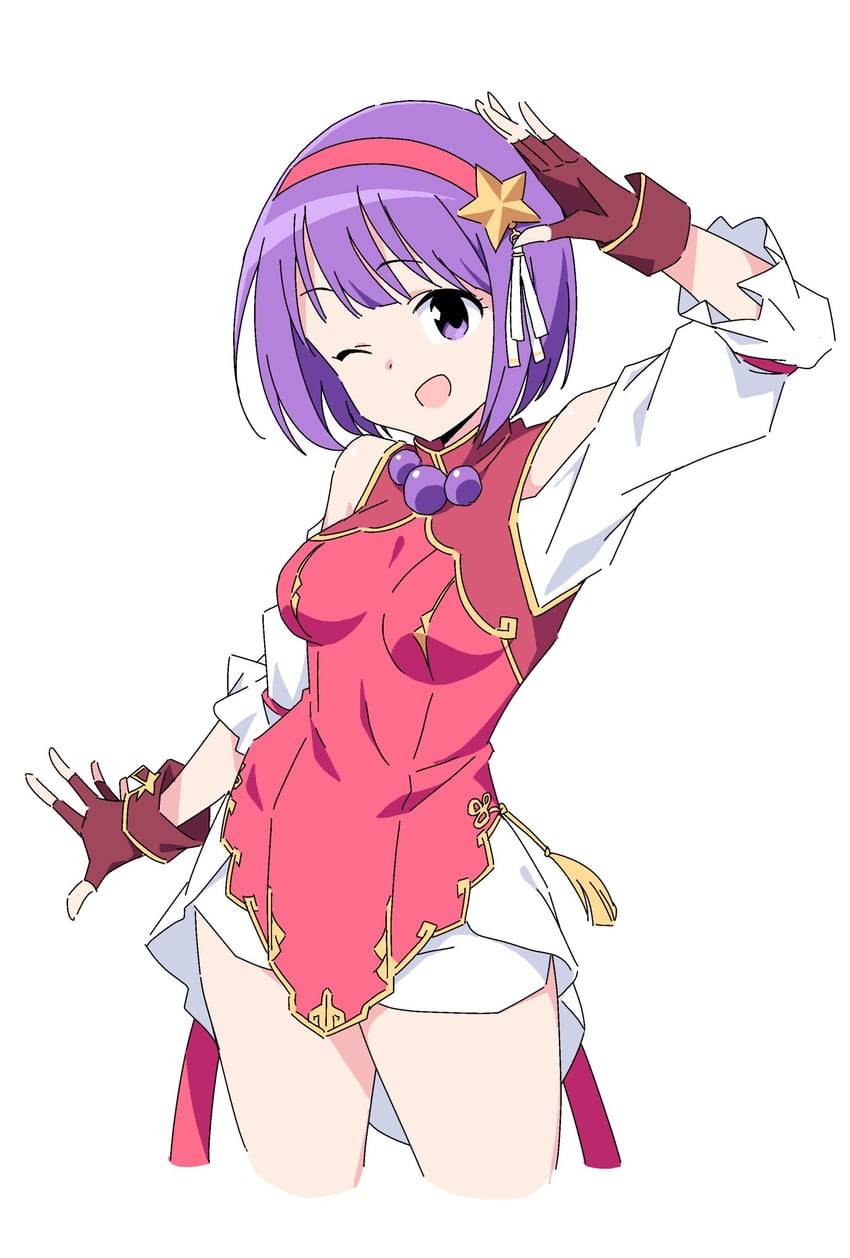 asamiya athena (the king of fighters and 1 more) drawn by anbe_masahiro