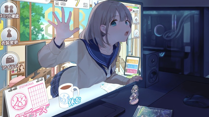 serizawa asahi (idolmaster and 1 more) drawn by o0u0m