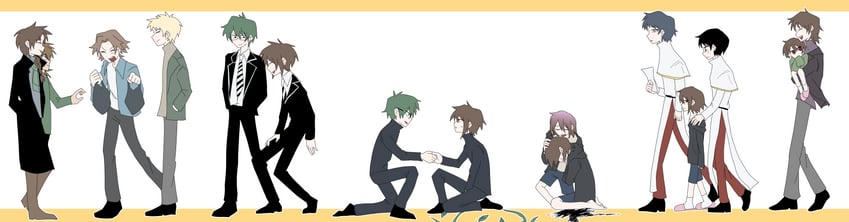 utsugi noriyuki, atou haruki, harada minoru, isoi reiji, isoi haruki, and 4 more (saibou shinkyoku) drawn by sansa_(user_wfec7432)