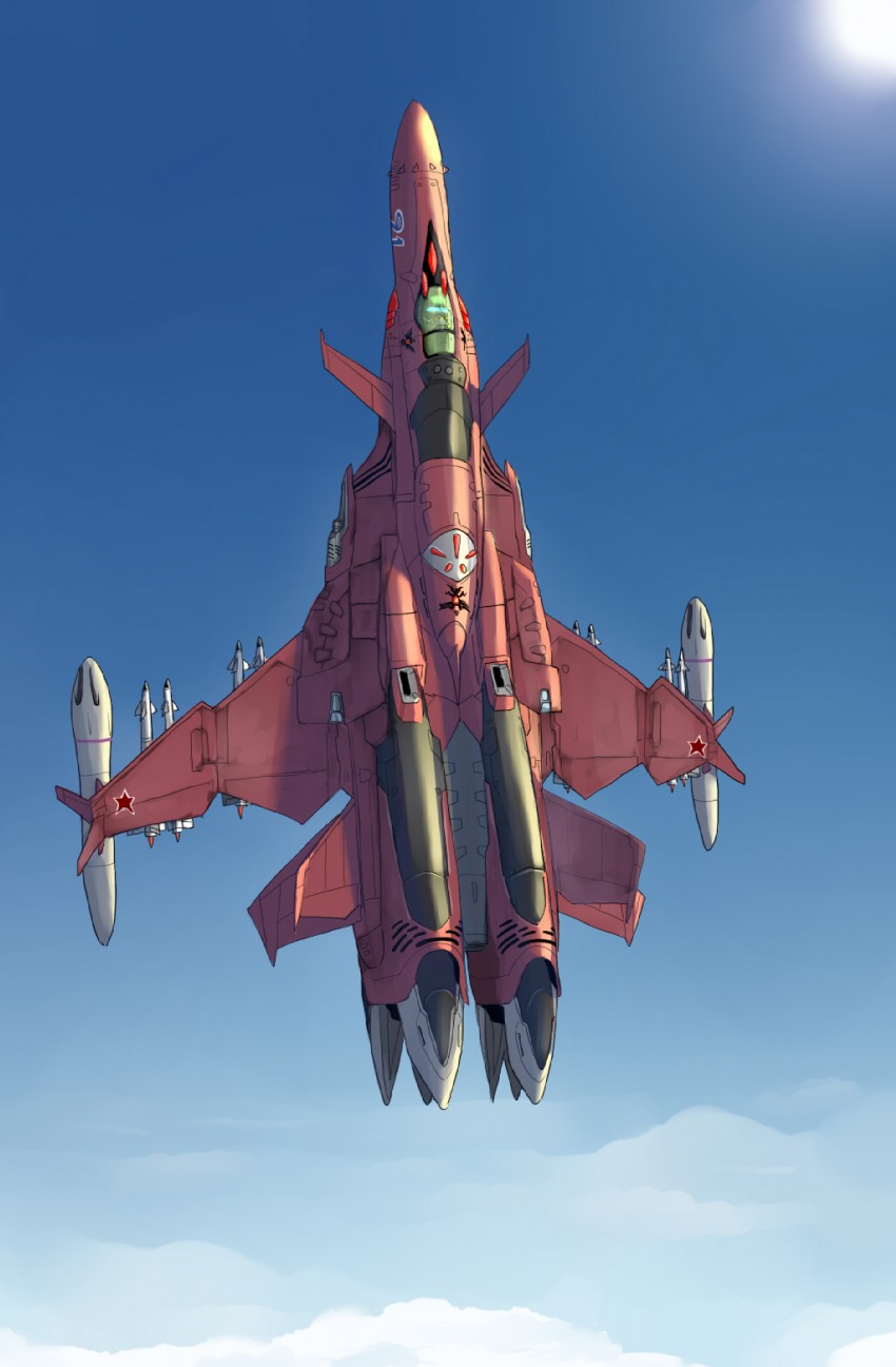 sv-51 and nora polyansky (macross and 1 more) drawn by inui_(jt1116)