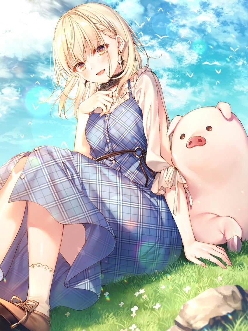 jess and pig (buta no liver wa kanetsu shiro) drawn by toosaka_asagi