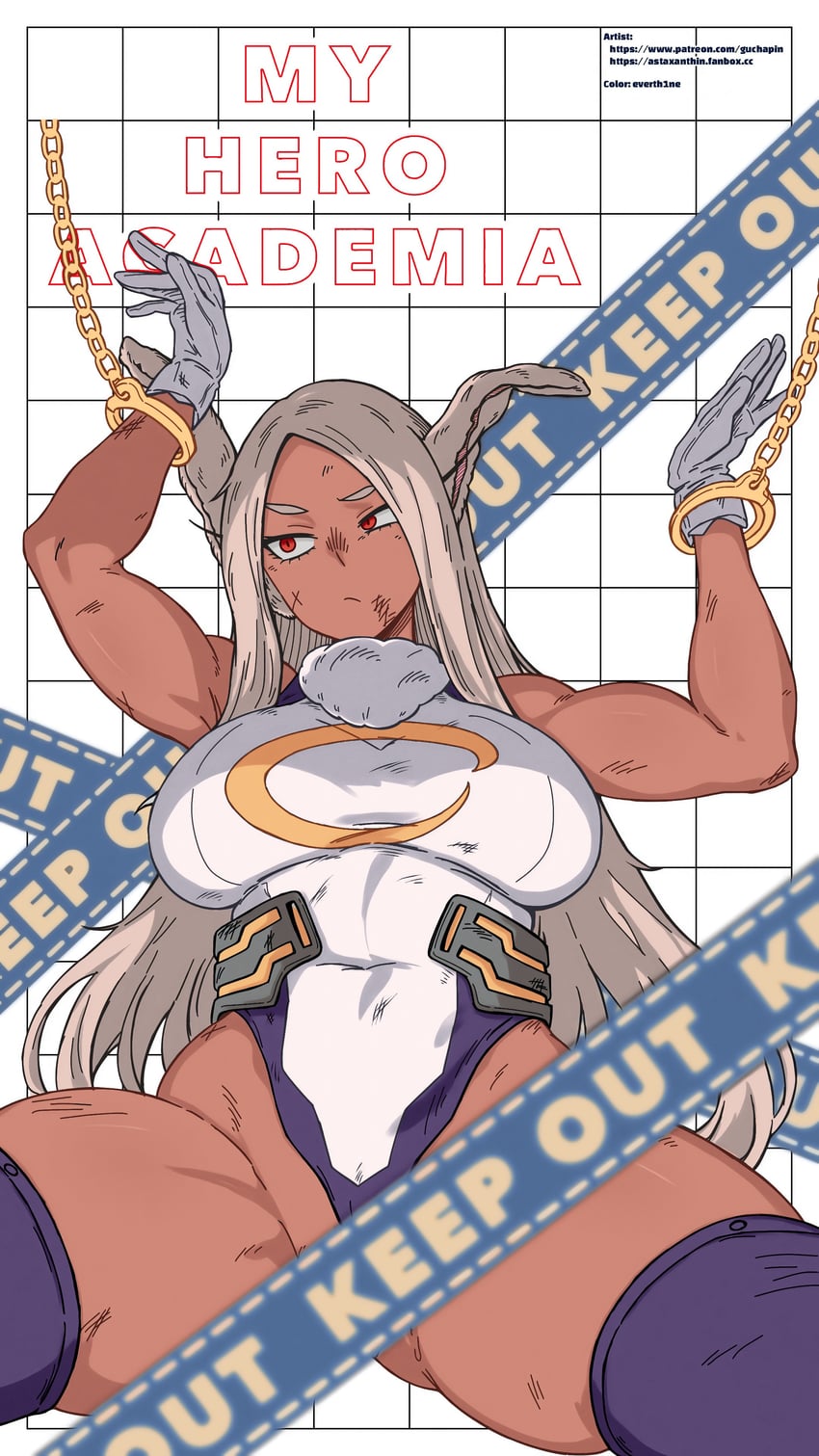 mirko (boku no hero academia) drawn by everthine and guchapin