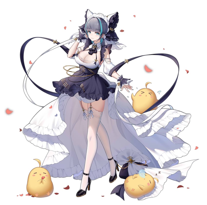 manjuu and cheshire (azur lane) drawn by yu_e_baba