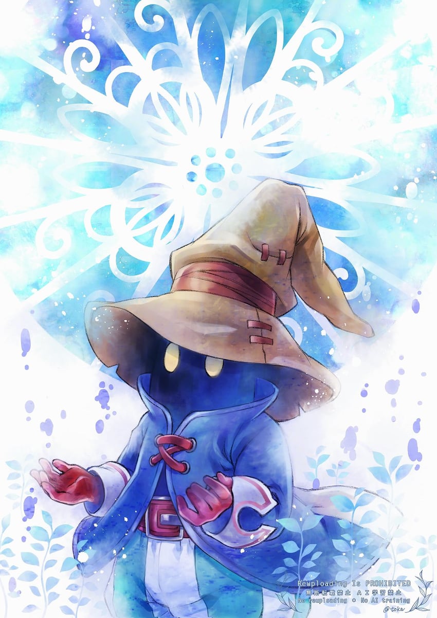 black mage and vivi ornitier (final fantasy and 1 more) drawn by quichi_91