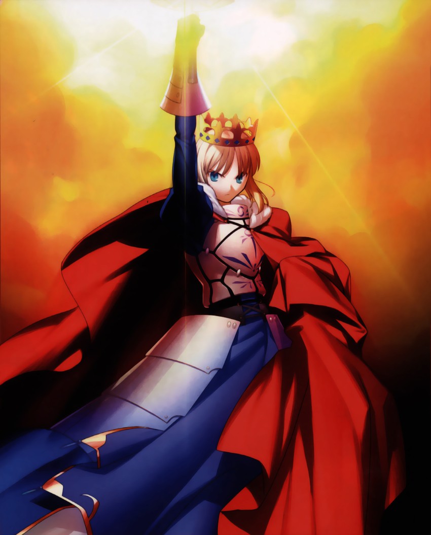 artoria pendragon and saber (fate and 2 more) drawn by takeuchi_takashi