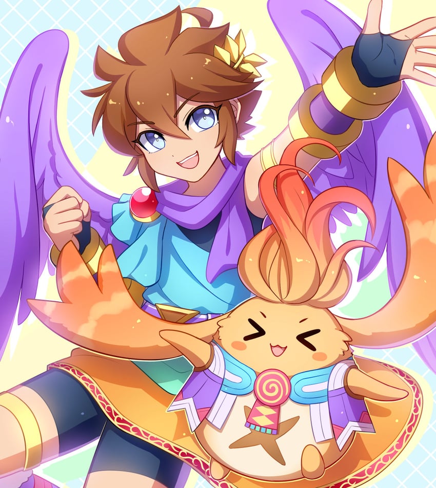 pit and riki (xenoblade chronicles and 3 more) drawn by enni