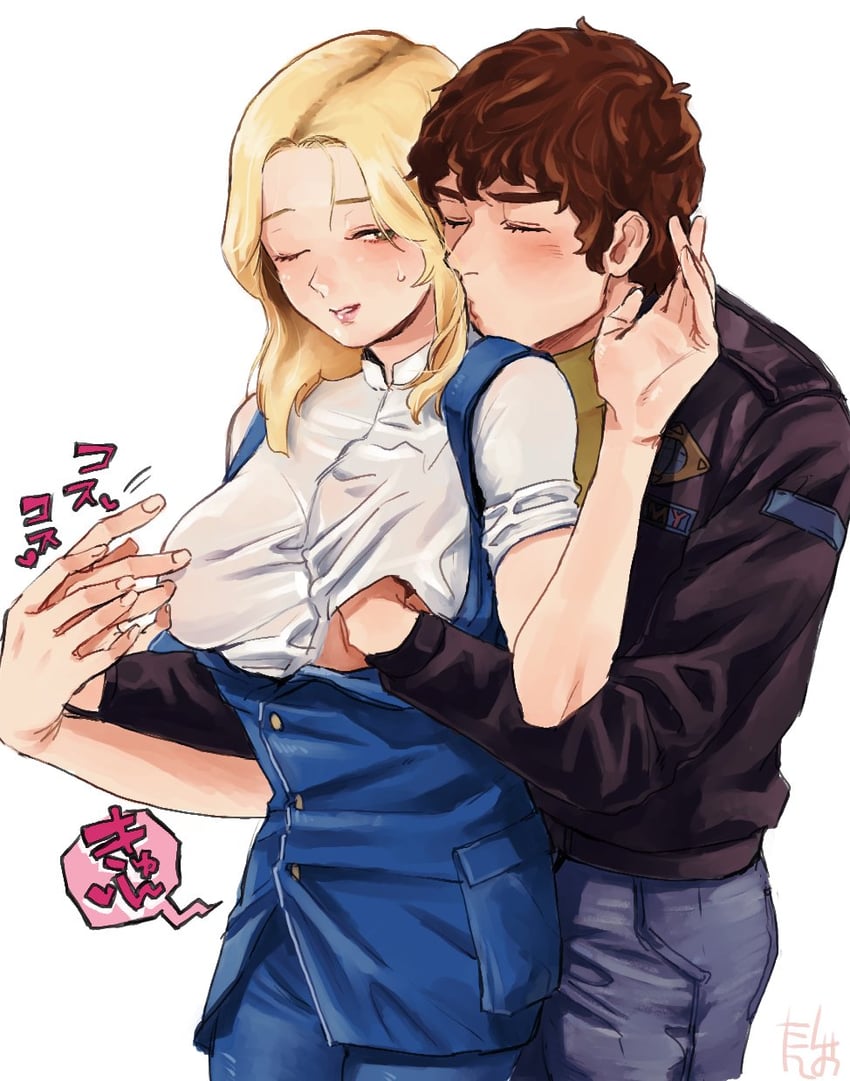 amuro ray and beltorchika irma (gundam and 1 more) drawn by shiotan_(dokata_s) and shiotan_(kenehasa_sio)