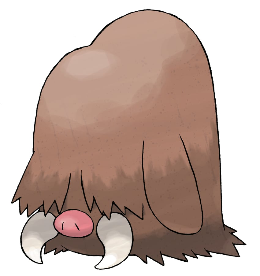 piloswine (pokemon and 1 more) drawn by sugimori_ken