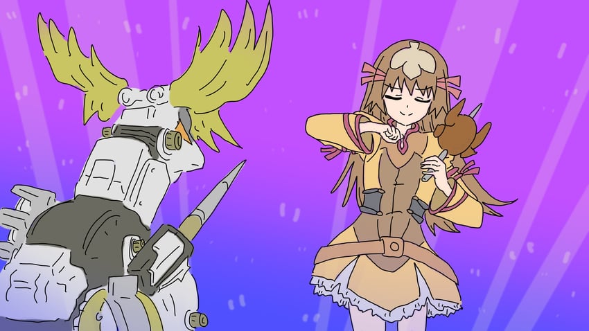 re mii and lanstag (zoids and 2 more) drawn by chaos_020