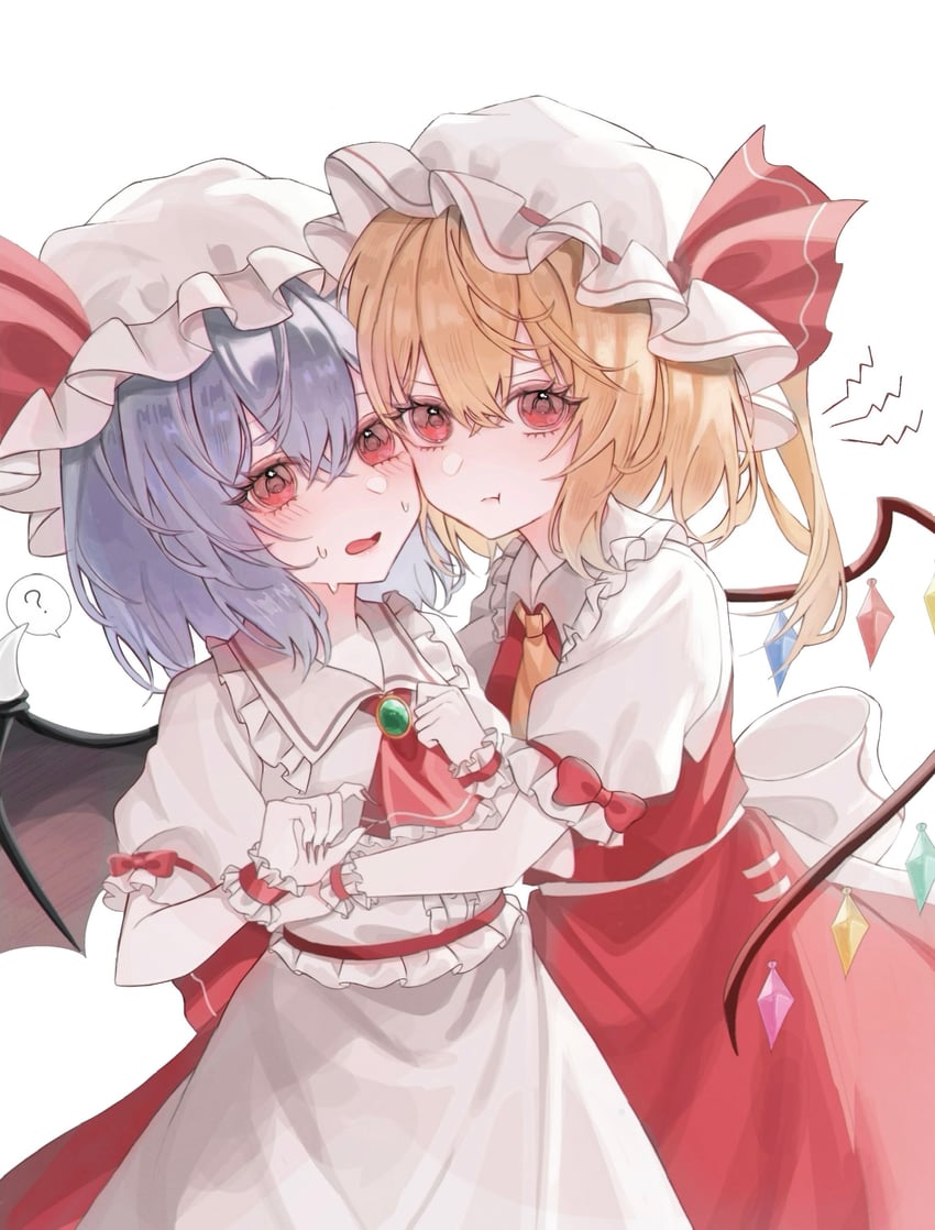 remilia scarlet and flandre scarlet (touhou) drawn by tomura_amane