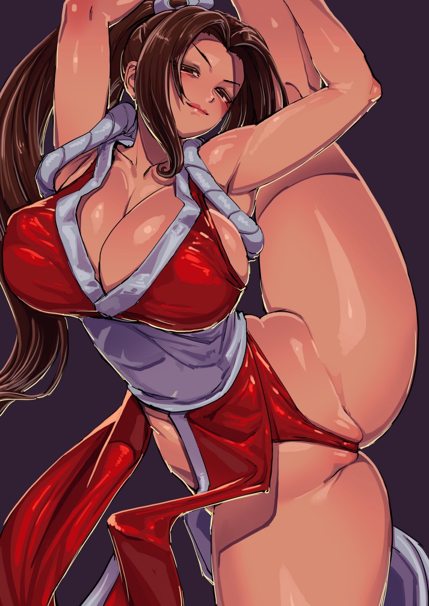 shiranui mai (the king of fighters and 1 more) drawn by sashizume_soutarou