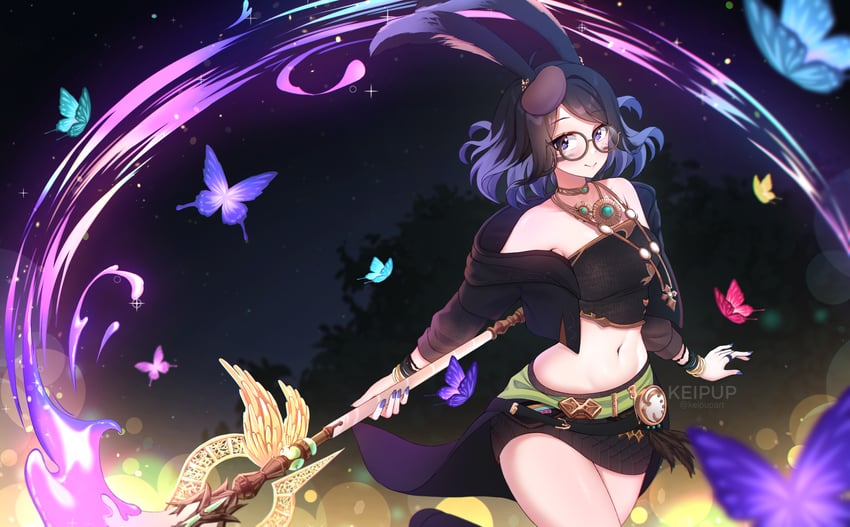 warrior of light and pictomancer (final fantasy and 1 more) drawn by keipup