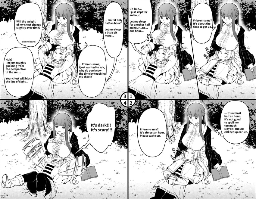 frieren and fern (sousou no frieren) drawn by f.w.zholic