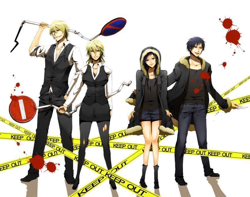 orihara izaya and heiwajima shizuo (durarara!!) drawn by 3_-_2_no_tommy