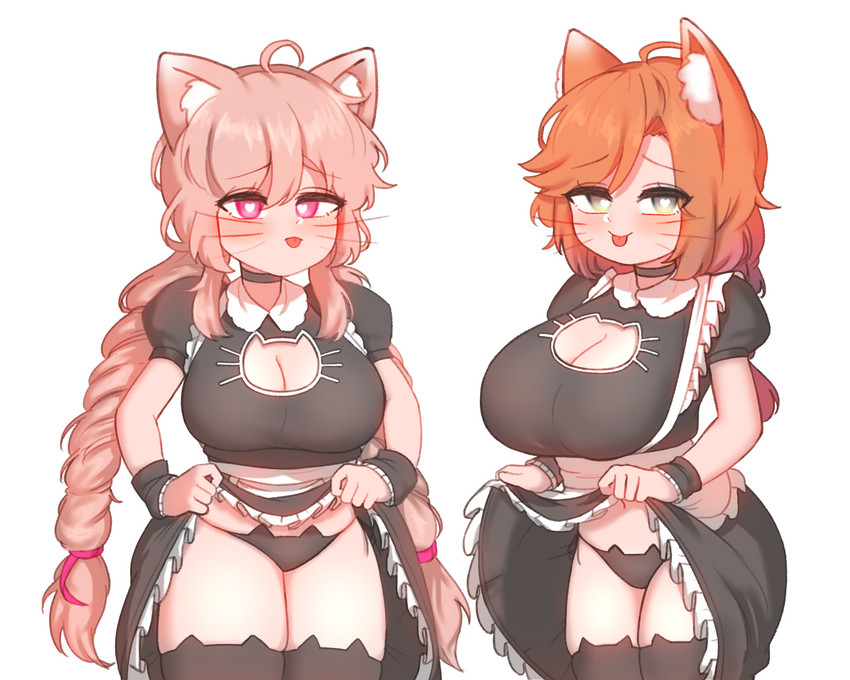 miho and benevolent leanne (last origin) drawn by kim_aendeo