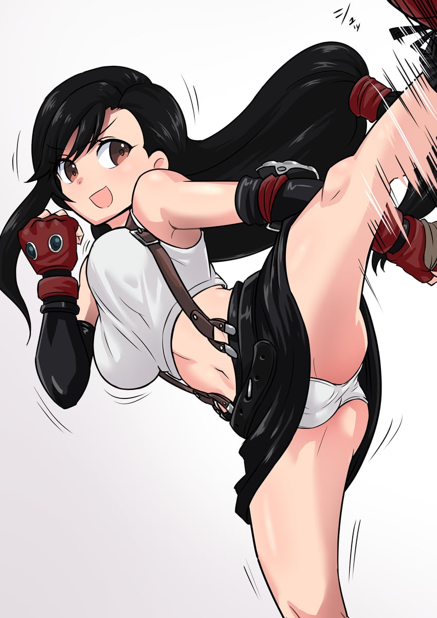 tifa lockhart (final fantasy and 1 more) drawn by tororonoyama
