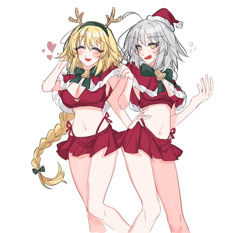 jeanne d'arc alter and jeanne d'arc (fate and 1 more) drawn by rabbit4037
