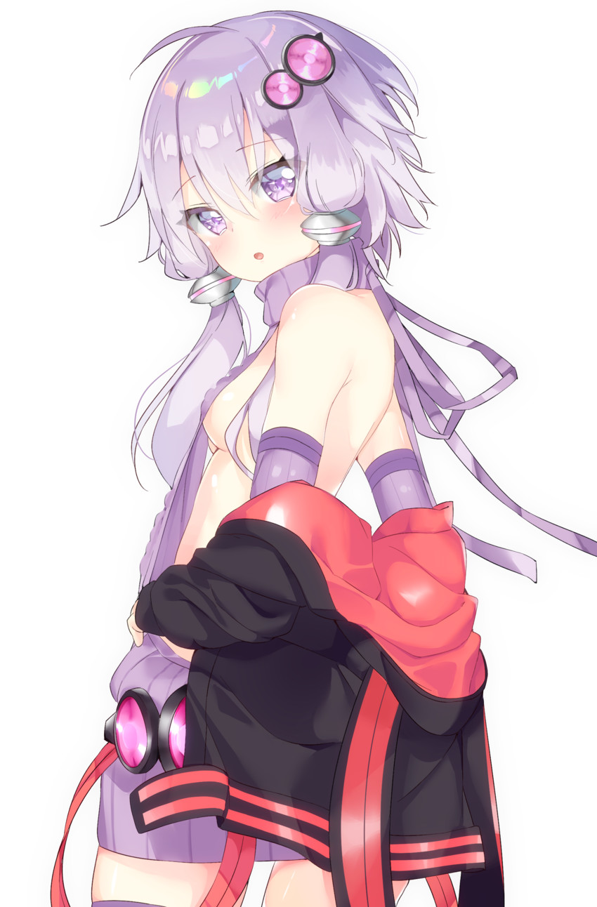 yuzuki yukari (vocaloid and 1 more) drawn by kamioka_shun'ya