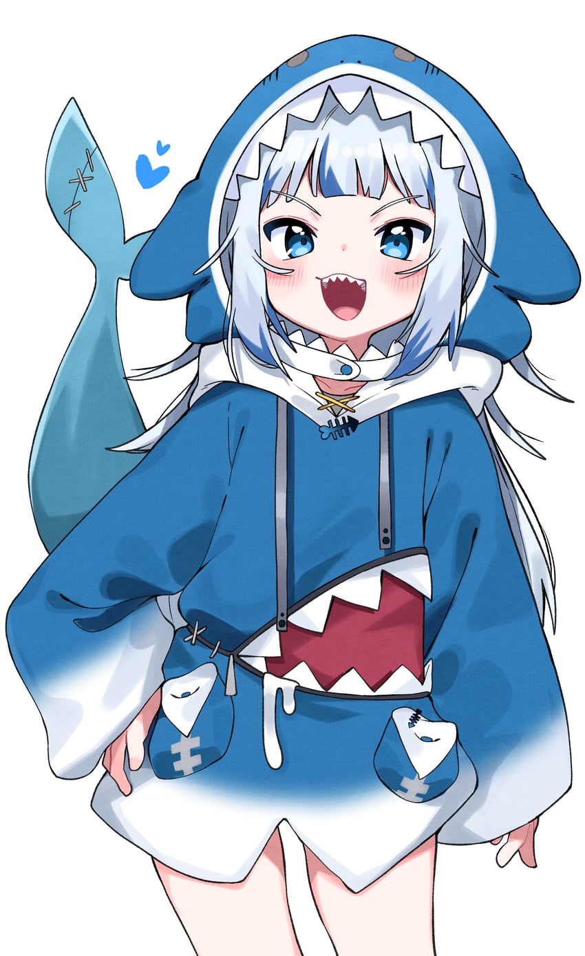 gawr gura (hololive and 1 more) drawn by tosyeo