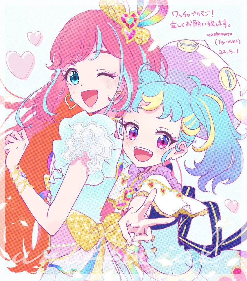 myamu and hibino matsuri (pretty series and 1 more) drawn by tugu-huka
