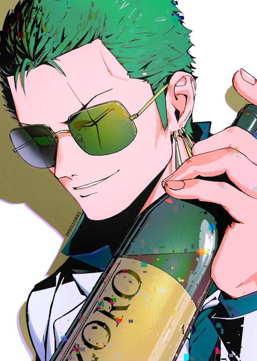 roronoa zoro (one piece) drawn by mygiorni