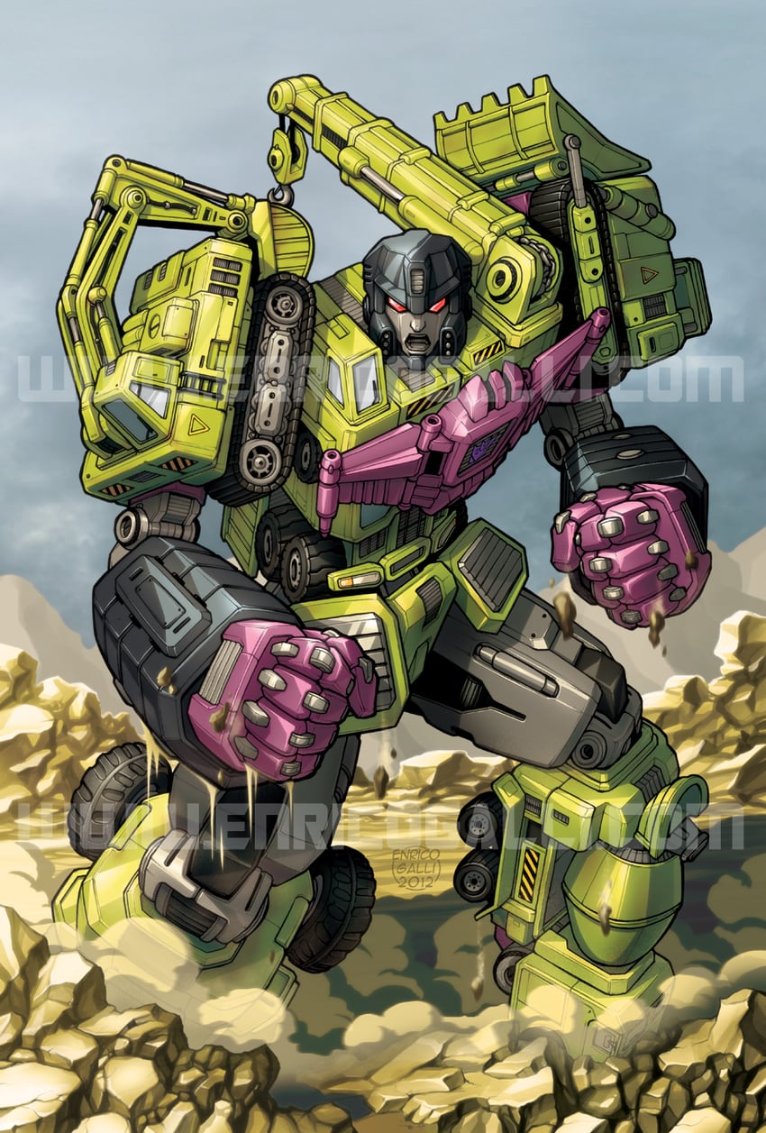 devastator (transformers and 1 more) drawn by enricogalli