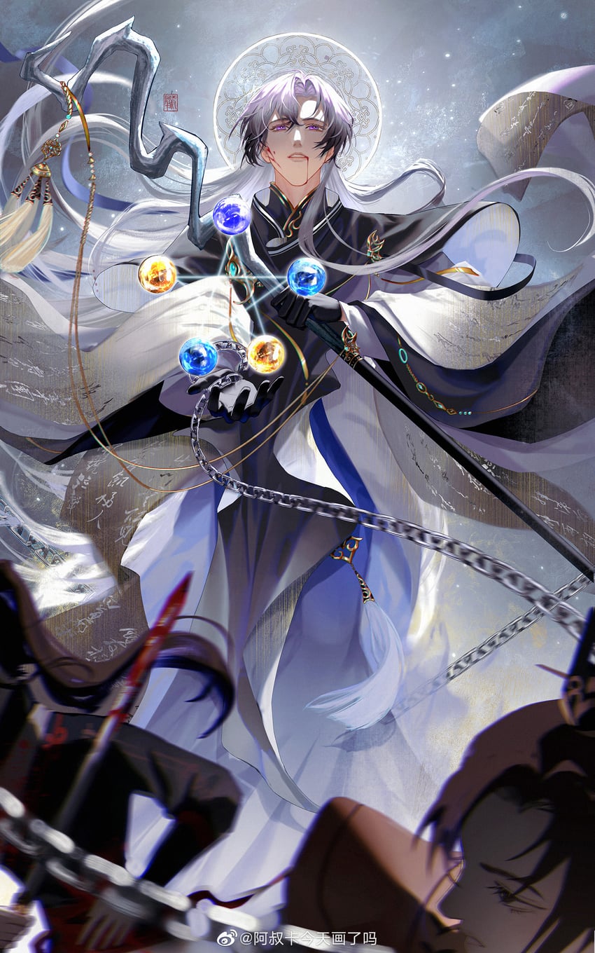 guanglingwang, a chan, and wang can (code: kite) drawn by asukaashuka