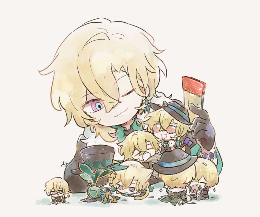 kakavasha and aventurine (honkai and 1 more) drawn by cheesegohanpan