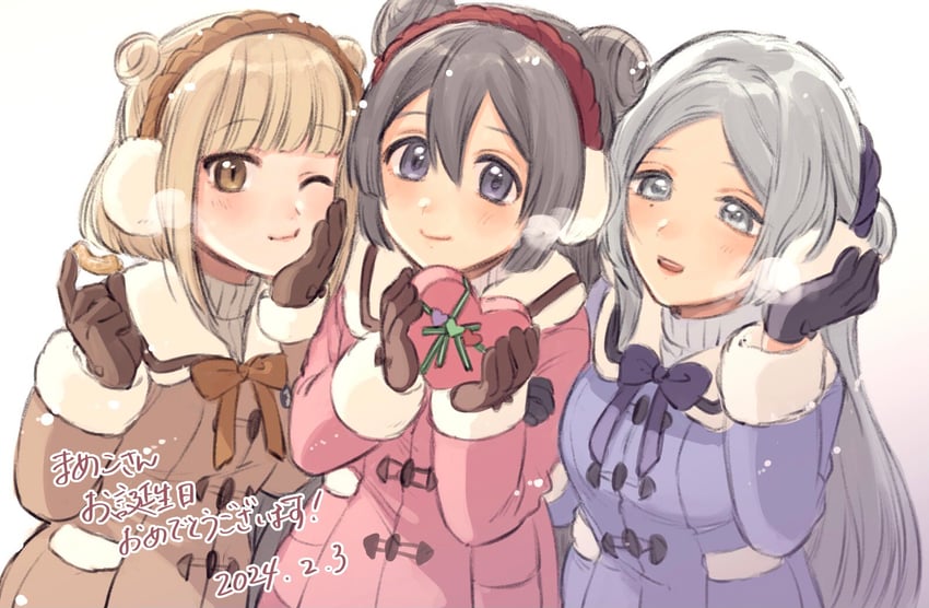 tokime shizuka, toki sunao, and hiroe chiharu (mahou shoujo madoka magica and 1 more) drawn by yukishiro_(hitsuji)