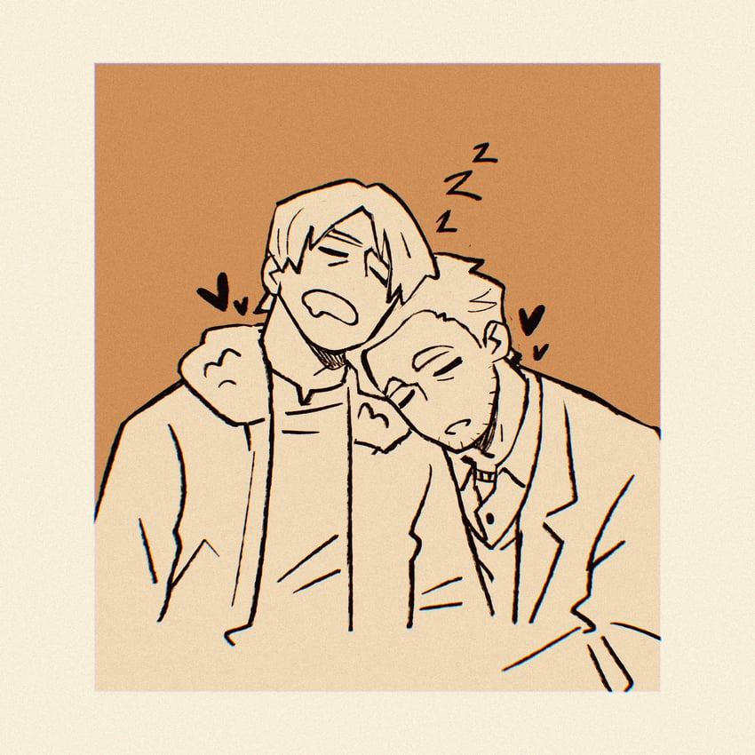 leon s. kennedy and felix richter (resident evil and 2 more) drawn by hugsandstabbies