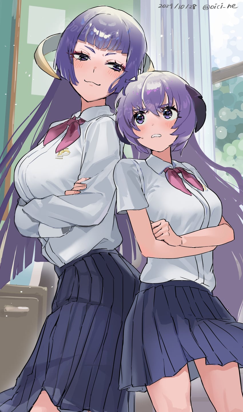 hanyuu, featherine augustus aurora, and eua (higurashi no naku koro ni and 1 more) drawn by oici_ne