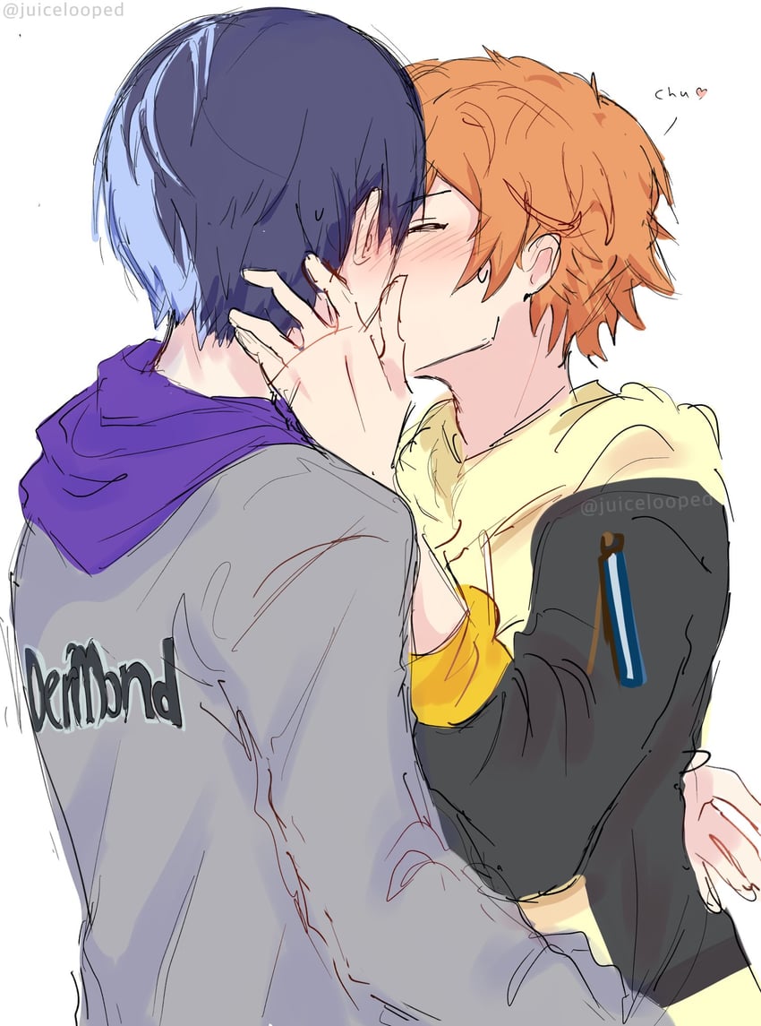 shinonome akito and aoyagi touya (project sekai) drawn by adair_(juicelooped)