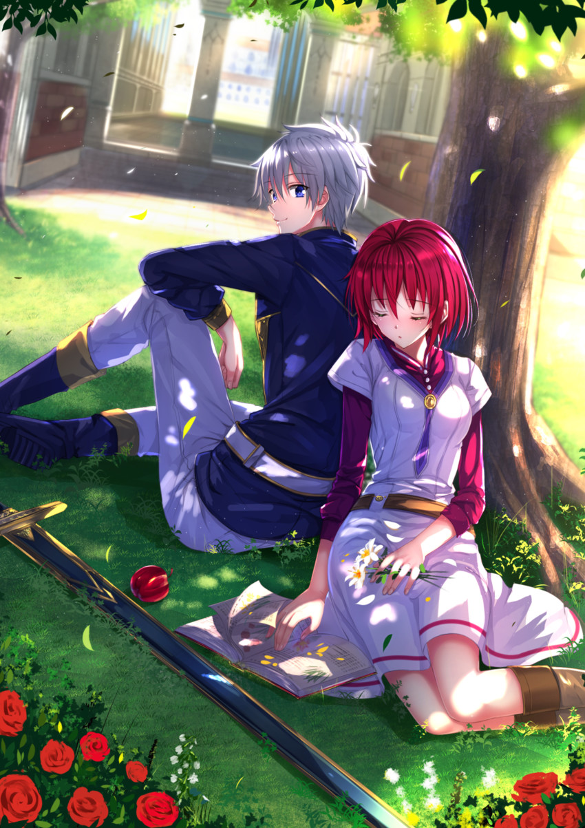 shirayuki and zen wistalia (akagami no shirayukihime) drawn by swordsouls