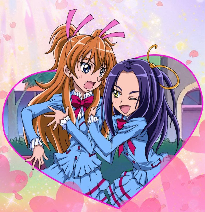 houjou hibiki, kurokawa eren, and seiren (precure and 1 more) drawn by fukushima_masaru