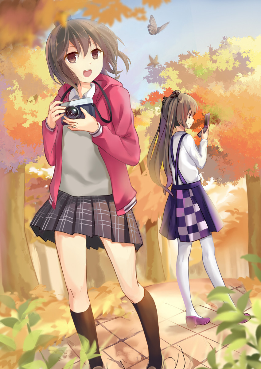 shameimaru aya and himekaidou hatate (touhou) drawn by kita_(kitairoha)