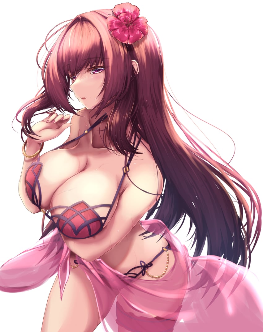 scathach (fate and 1 more) drawn by saboten_teishoku