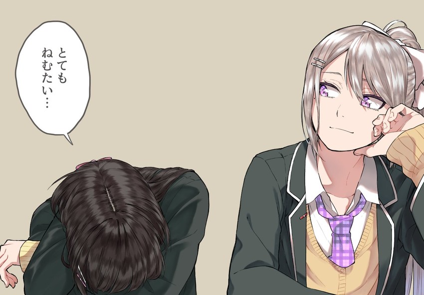 tsukino mito and higuchi kaede (nijisanji) drawn by kofunami_nana