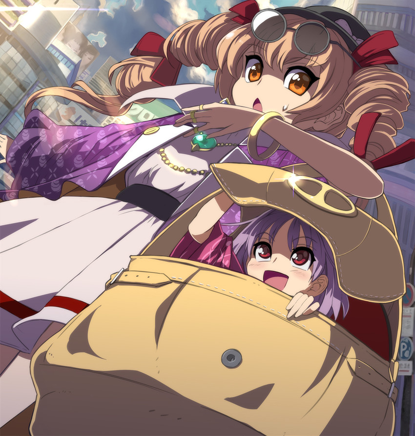 sukuna shinmyoumaru and yorigami jo'on (touhou) drawn by syope