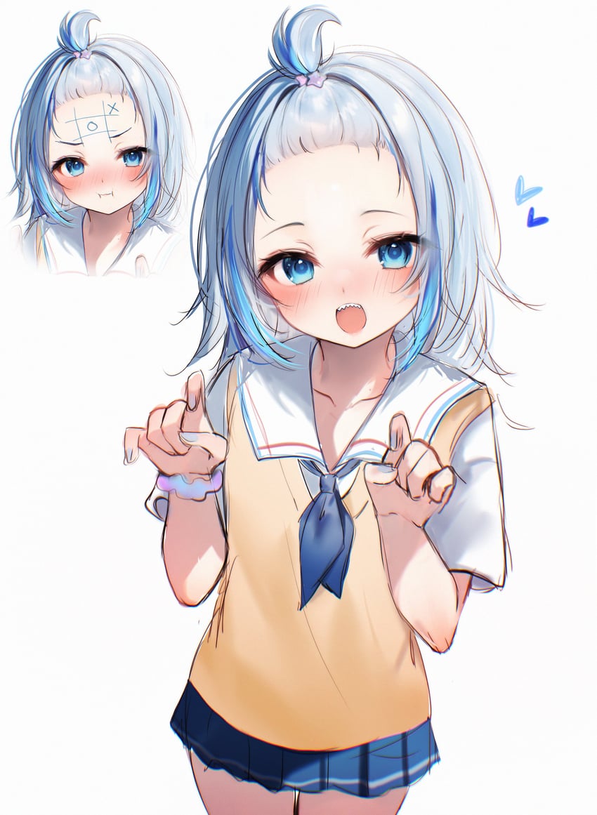 gawr gura (hololive and 1 more) drawn by maru_ccy