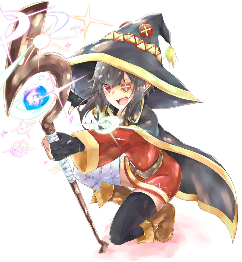megumin (kono subarashii sekai ni shukufuku wo!) drawn by tazaki_hayato