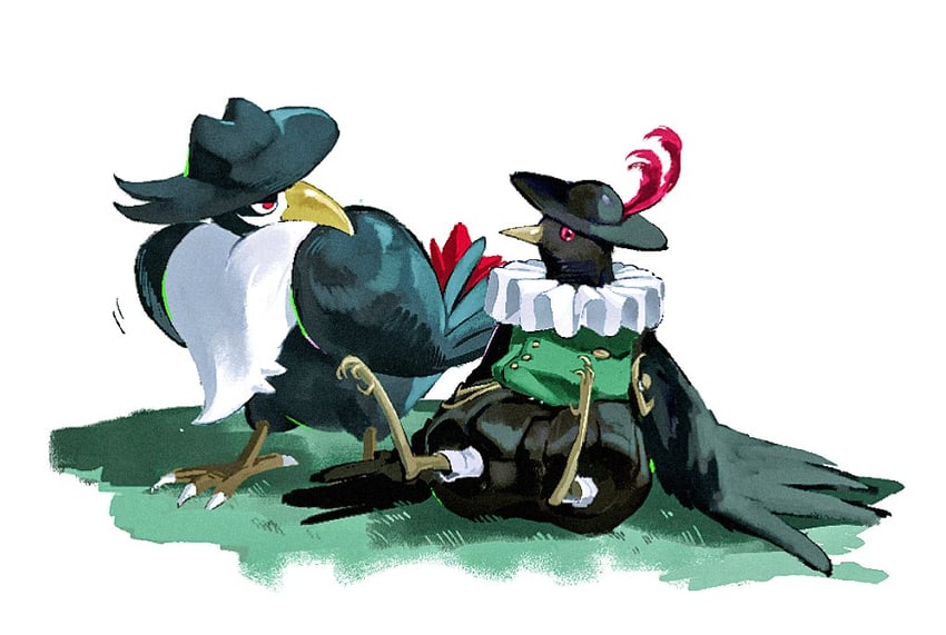 honchkrow and halphas (pokemon and 1 more) drawn by white-trick