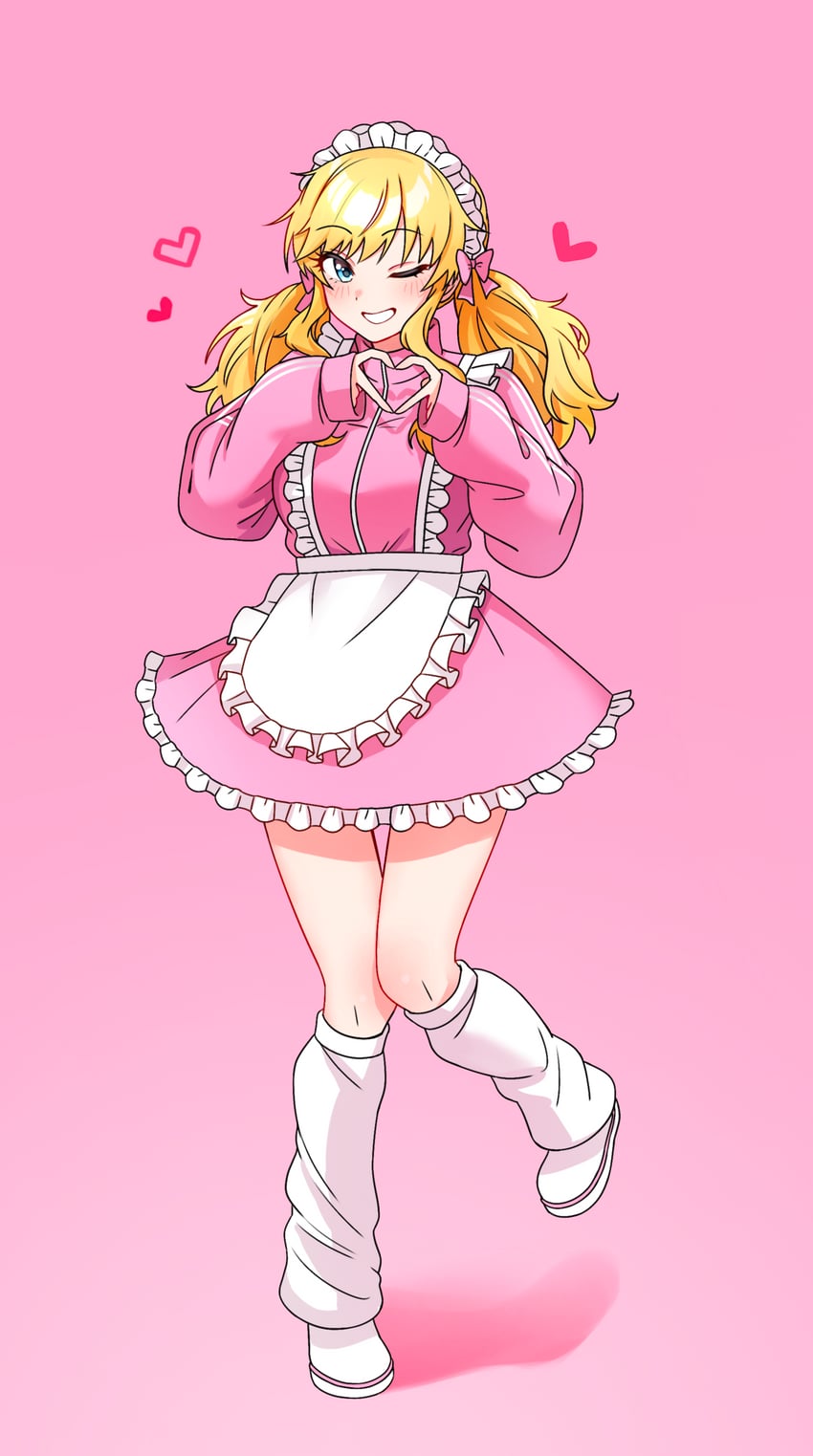ohtsuki yui (idolmaster and 1 more) drawn by niban_(puka_0507)