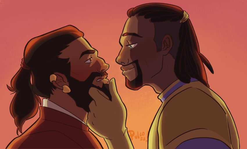 lacklon and roland (dragon age and 1 more) drawn by emopulco