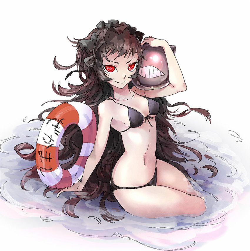 isolated island oni and floating fortress (kantai collection) drawn by magenta_(atyana)