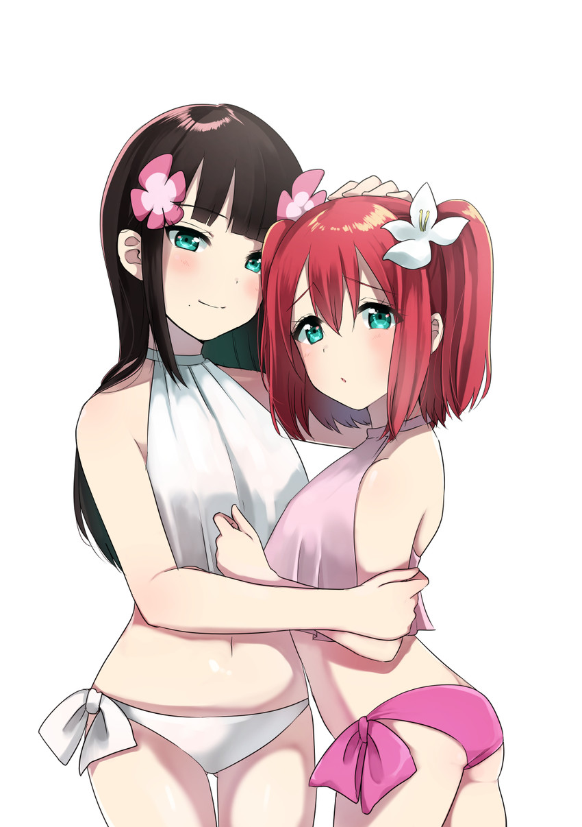 kurosawa dia and kurosawa ruby (love live! and 1 more) drawn by yuama