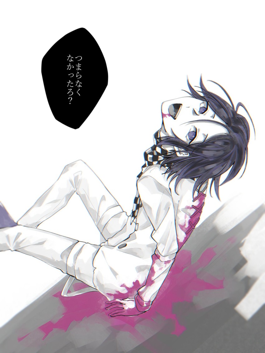 oma kokichi (danganronpa and 1 more) drawn by tana_o3