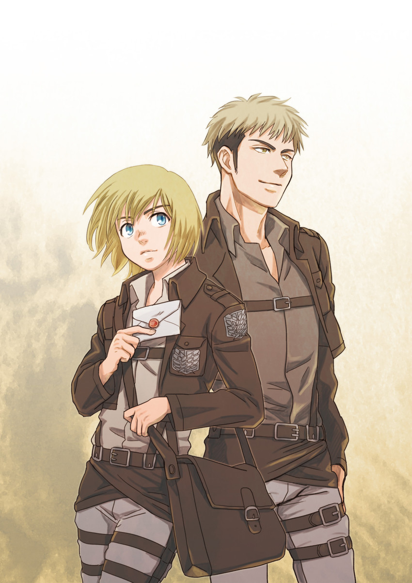 armin arlert and jean kirstein (shingeki no kyojin) drawn by sasamaru_(sasamaru)