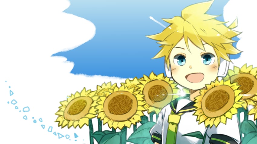 kagamine len (vocaloid) drawn by kadokoa