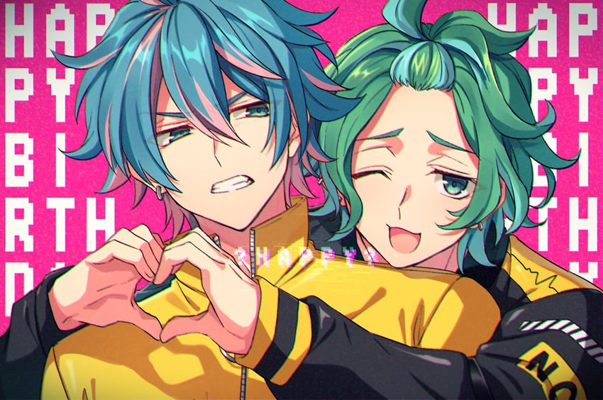 nijou kanata and nijou haruka (from argonavis) drawn by saigi